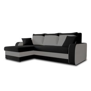 Canapé d'angle réversible convertible 4 places en velours n…