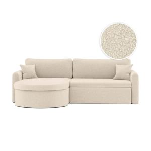 Canapé d'angle reversible convertible 4p VERA en tissu bouc…