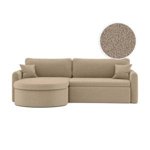 Canapé d'angle reversible convertible 4p VERA en tissu bouc…