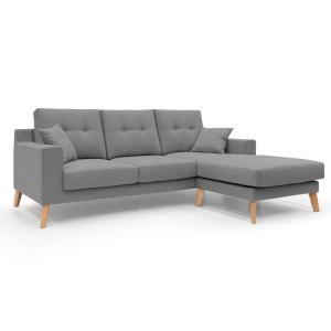 Canapé d'angle reversible en tissu imperméable T02 237 cm g…