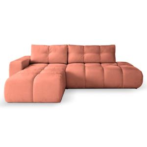 Canapé d'angle  terracotta 4 places