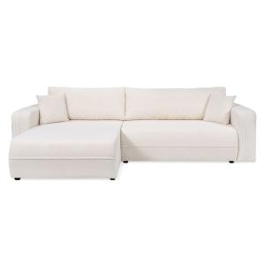 Canapé d'angle XL convertible 3 places en tissu bouclette -…