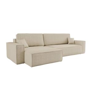 Canapé d'angle XL réversible et convertible en tissu boucle…