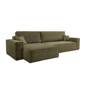 Canapé d'angle XL réversible et convertible, velours côtelé…