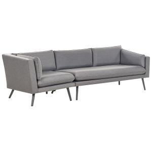 Canapé de jardin Polyester Gris Côté gauche