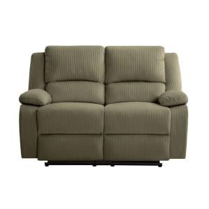 Canapé de relaxation 2 places en velours côtelé - Vert