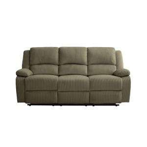 Canapé de relaxation 3 places en velours côtelé - Vert