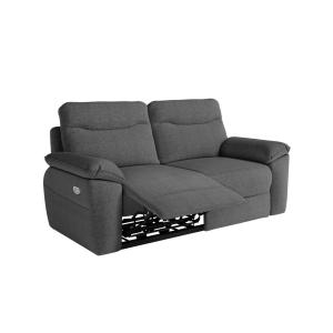 Canapé de relaxation électrique 3 places tissu texturé 3D -…