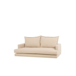 Canapé droit beige 215x105cm