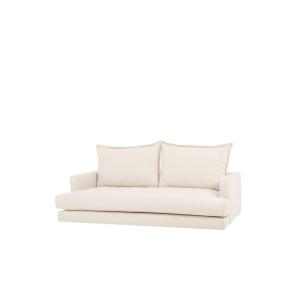 Canapé droit blanc cassé 215x105cm