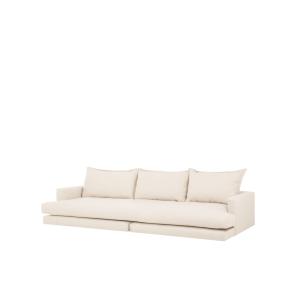 Canapé droit blanc cassé 325x105cm