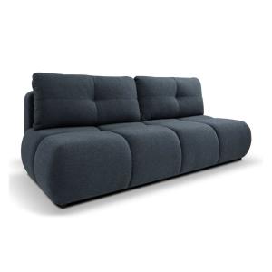 Canapé droit convertible 2 places - Bleu