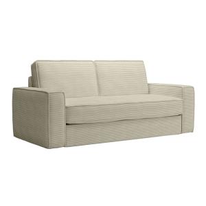 Canapé droit convertible 3 places en velours