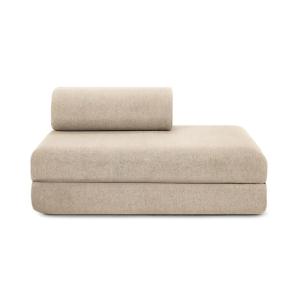 Canapé droit convertible et modulable 2 places en tissu lis…