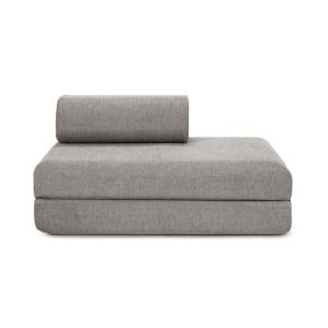 Canapé droit convertible et modulable 2 places en tissu lis…