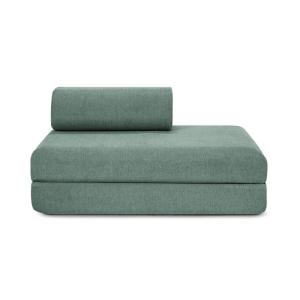 Canapé droit convertible et modulable 2 places en tissu lis…