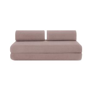 Canapé droit convertible et modulable 3 places en tissu lis…