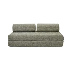 Canapé droit convertible et modulable 3 places en tweed ver…