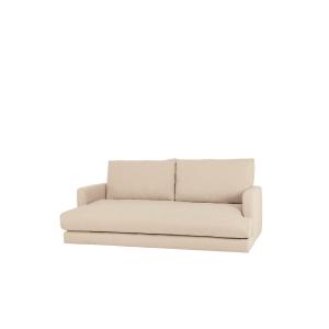 Canapé droit couleur beige de 215 cm