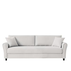 Canapé droit design en tissu 4 places