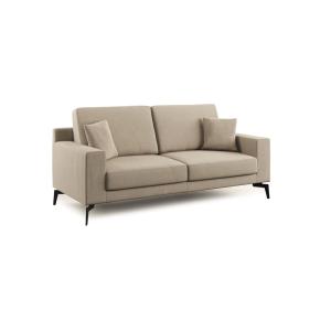 Canapé en microfibre 166 cm taupe