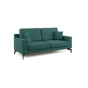 Canapé en microfibre 166 cm vert pétrole
