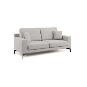 Canapé en microfibre 206 cm gris clair