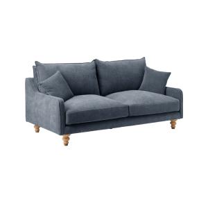 Canapé en tissu 2 places bleu