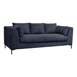 Canapé en tissu 3 places bleu marine