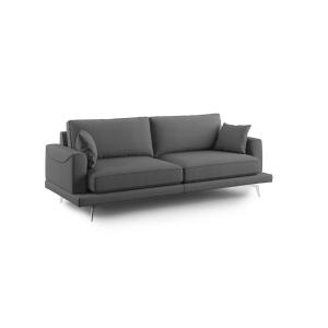 Canapé en tissu anti-tache 178 cm anthracite