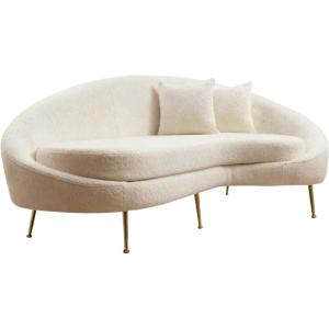 Canapé en tissu bouclette 3 places