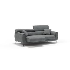 Canapé en tissu imperméable 169 cm gris