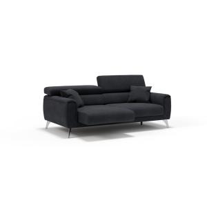 Canapé en tissu imperméable 169 cm noir