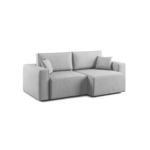 Canapé en tissu imperméable 215 cm gris clair