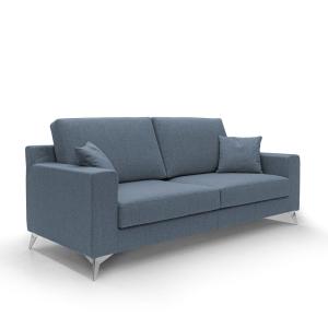 Canapé en tissu imperméable antitache 146 cm bleu