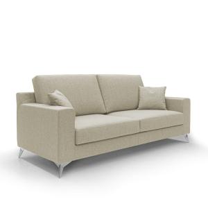 Canapé en tissu imperméable antitache 166 cm beige