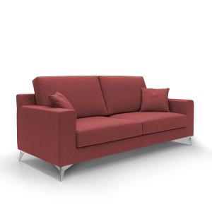 Canapé en tissu imperméable antitache 166 cm rouge