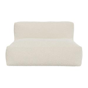 Canapé fixe  2 places blanc cassé