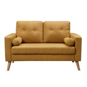 Canapé fixe  2 places jaune