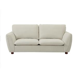 Canapé fixe  3 places blanc cassé