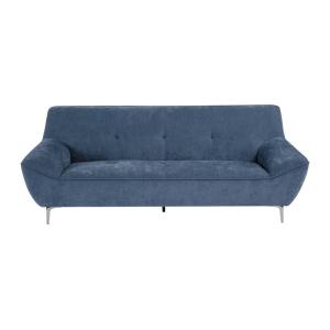 Canapé fixe  3 places bleu