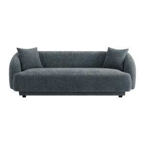 Canapé fixe  3 places gris