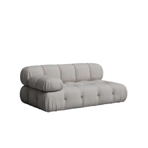 Canapé gris avec chaise longue à gauche 165 x 99 cm