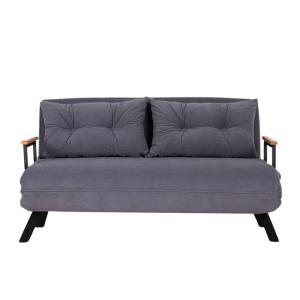 Canapé lit 2 places convertible L133 cm - Gris