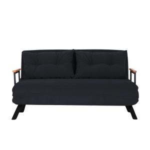 Canapé lit 2 places convertible L133 cm - Noir