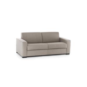 Canapé lit 2 places en similcuir gris tourterelle 180x95h90…