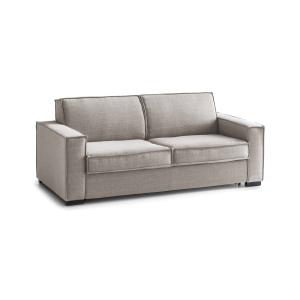 Canapé lit 2 places en similcuir gris tourterelle 200x95h90…