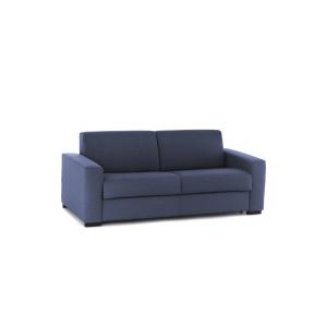 Canapé lit 2 places en tissu bleu 180x95 cm