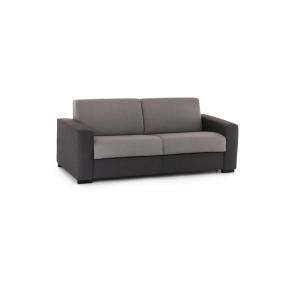 Canapé lit 2 places en tissu gris, anthracite 200x95h90 cm