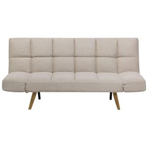 Canapé-lit 2 places tissu beige